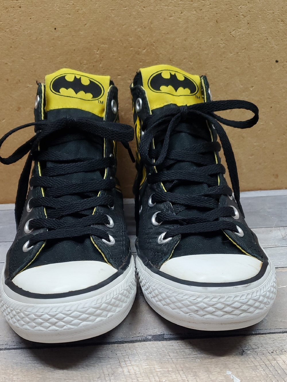 Converse All Star Chuck Taylor DC Batman Canvas High Top Sneakers Size M 5/W 7
